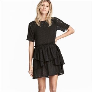 H&M Hole-Embroidered Dress